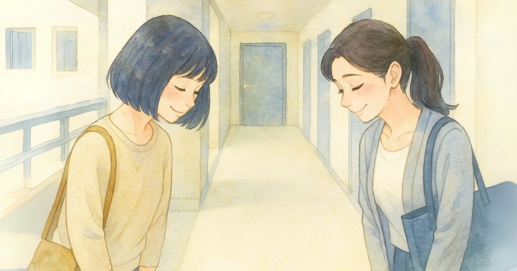 会釈をする二人