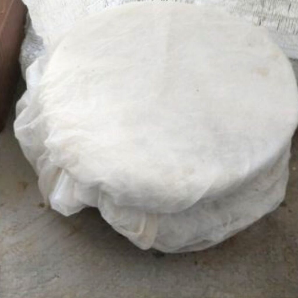 a planter covered with nonwoven fabric