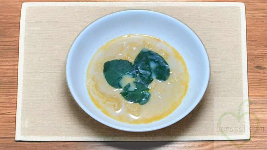 オカワカメの豆乳スープ