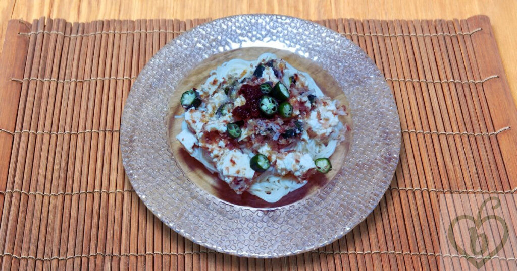 オクラの梅豆腐和え