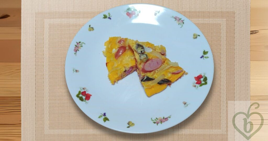 オクラのオープのオムレツ