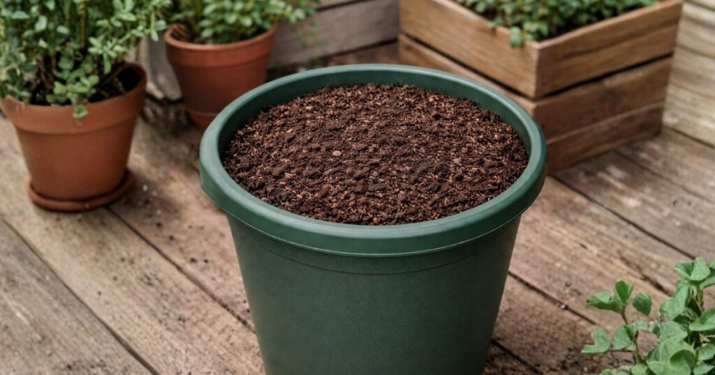 プランター堆肥