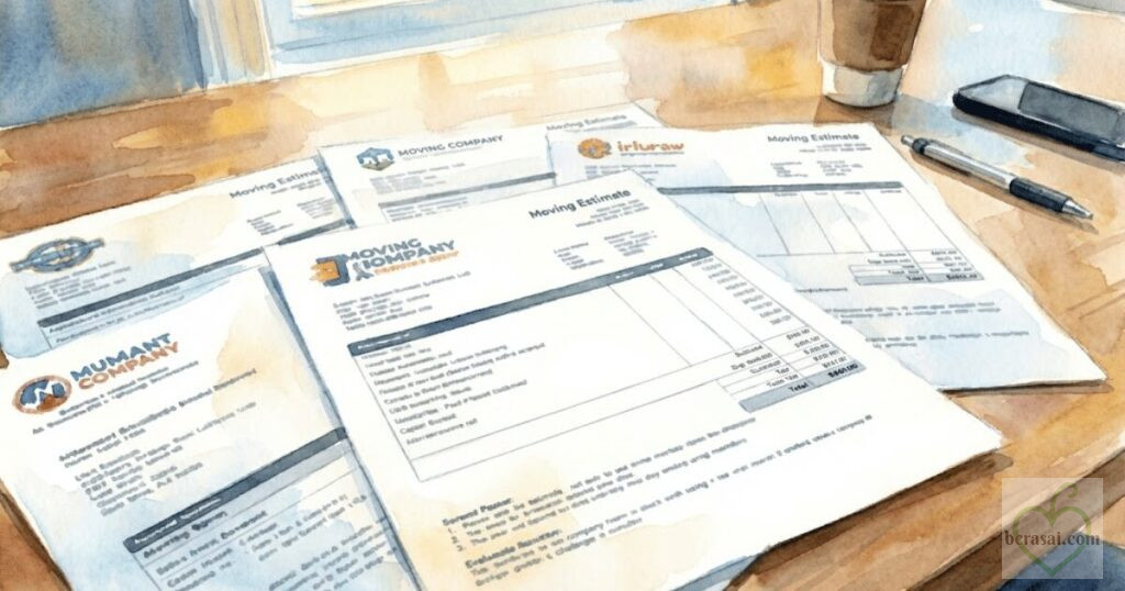 引越しの見積書